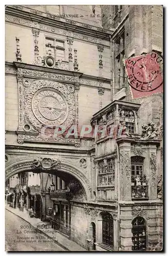 Cartes postales Rouen La grosse horloge