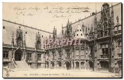 Cartes postales Rouen Palais de justice