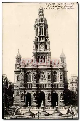 Paris Ansichtskarte AK Eglise de la Trinite Style Renaissance