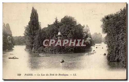 Paris Cartes postales Lac du Bois de Boulogne