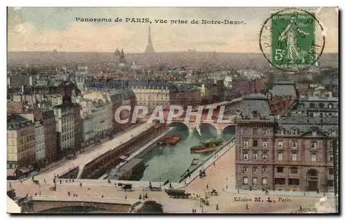 Paris Ansichtskarte AK Panorama Vue prise de Notre Dame