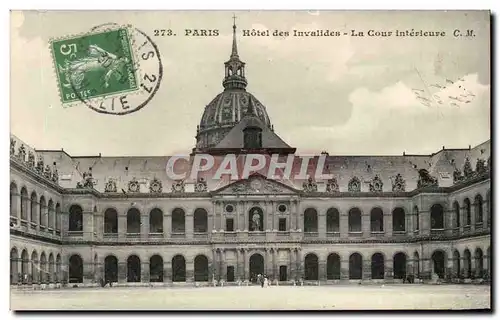 Paris Cartes postales Hotel des Invalides La cour interieure