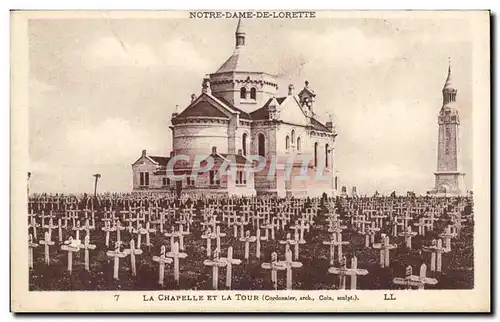 Cartes postales Notre Dame de Lorette la chapelle et la tour