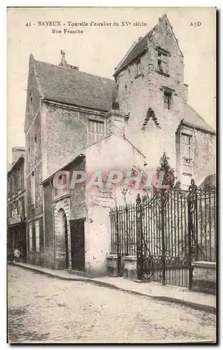 Bayeux Ansichtskarte AK Tourelle d&#39escalier Rue France