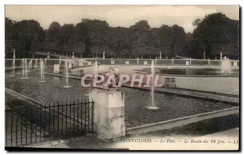 Ansichtskarte AK Saint Cloud Le parc le bassin de 24 jets