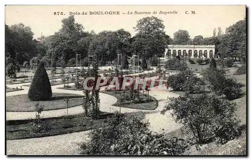 Paris - 16 - Le Bois de Boulogne - Roseraie de bagatelle - Cartes postales