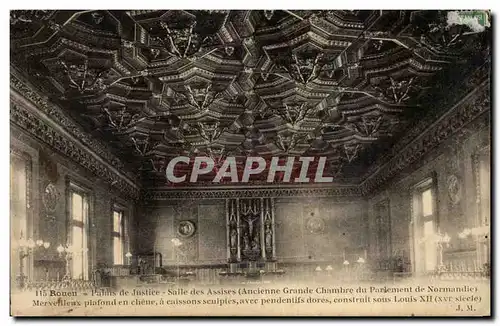 Rouen - Palais de Justice - Salle des Assises - Cartes postales