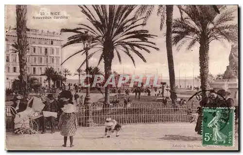 Nice - Nouveaux Jardins - enfants - Cartes postales