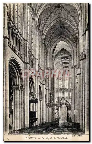 Evreux - La Nef de la Catrhedrale - Cartes postales