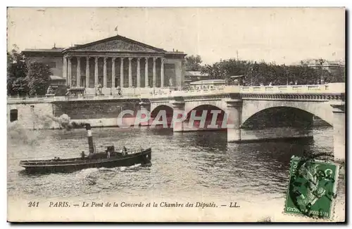 Paris - 8 - Le Pont de la Concorde - Chambre des Deputes - Ansichtskarte AK