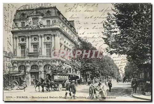 Paris 10 - Boulevard Saint Martin - Theatre de la Remaissance - Cartes postales