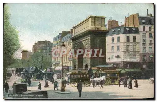 Paris - 10 - Les Boulevards - Porte Saint Martin - Ansichtskarte AK