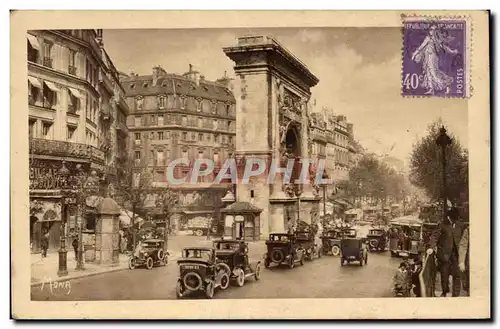 Paris - 10 - Les Boulevards - Porte Saint Martin - Ansichtskarte AK