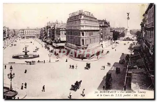 Bordeaux - Les Allees de Tournay - Ansichtskarte AK