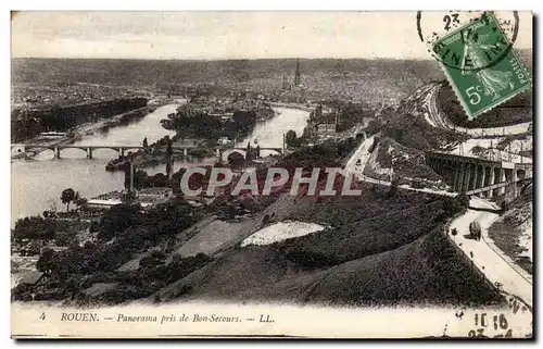 Rouen - Panorama pris de Bonsecours - Ansichtskarte AK