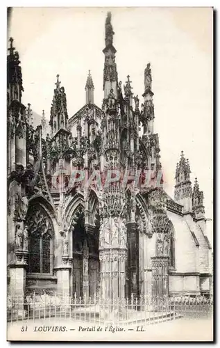 Louviers - L&#39Eglise Cartes postales