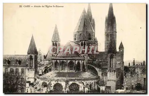 Caen - Abside de l&#39Eglise St Etienne Ansichtskarte AK