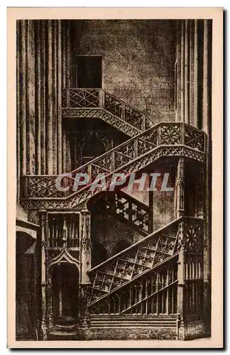 Rouen - Escalier de la Bibliotheque - Cartes postales