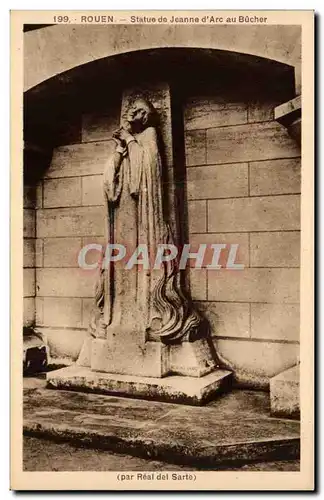 Rouen - Statue de Jeanne d&#39Arc au Bucher - Ansichtskarte AK