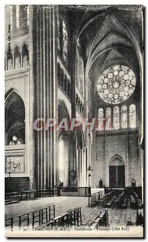 Chartres - Cathedrale - Transept - Ansichtskarte AK