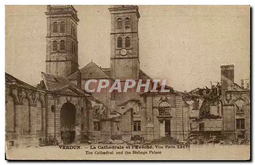 Verdun - La Cathedrale L'Eveche - Cartes postales