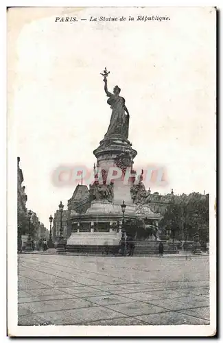 Paris - 10 - Statue de la Republique - Cartes postales