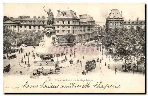 Paris - 10 - Statue de la Republique - Cartes postales