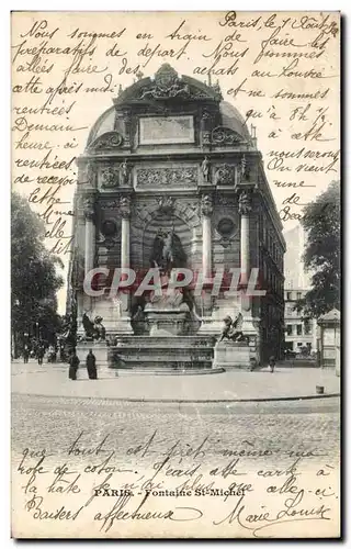 Paris - 4 - Fontaine St Michel - Cartes postales