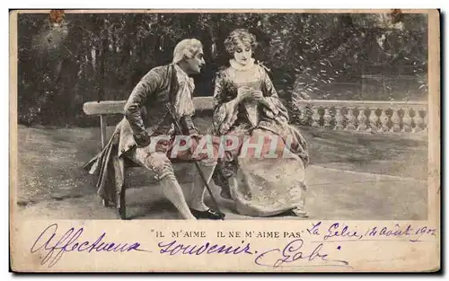 Fantaisie - Couple in elegant clothing - Cartes postales