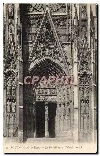 Rouen - Notre Dame - Le Portail - Cartes postales