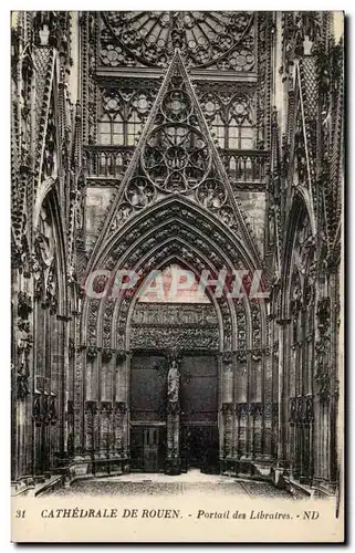 Rouen - La Cathedrale - Portail des Libraires - Ansichtskarte AK