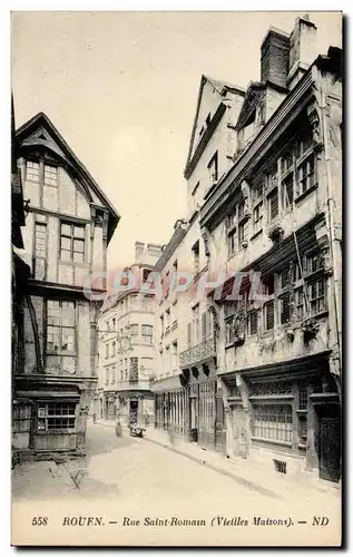 Rouen - Rue Saint Romain - Vieilles Maisons - Ansichtskarte AK