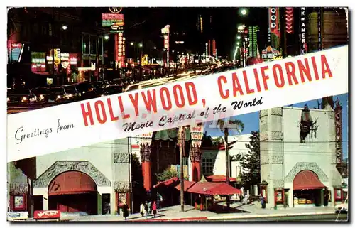Etats - Unis - USA - California - Greetings from Hollywood California - Movie Capital of the World -