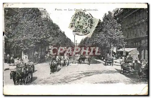 Cartes postales Paris Les grands boulevards