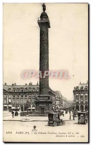 Cartes postales Paris Colonne Vendome