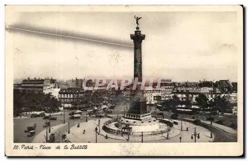 Cartes postales Paris Place de la Bastille