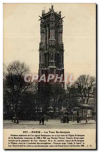 Cartes postales Paris Tour St Jacques