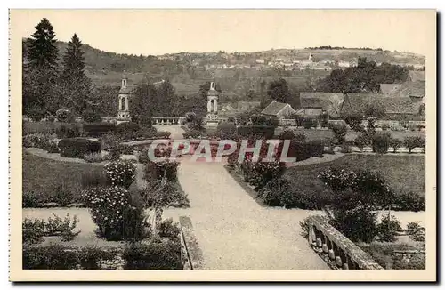 Cartes postales Chateau de Bussy Rabutin Le jardin