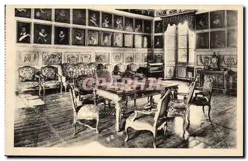 Cartes postales Chateau de Bussy Rabutin Salon des hommes de guerre