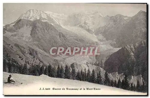 Cartes postales Glacier de Bionassay et le Mont Blanc