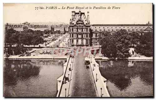 Ansichtskarte AK Paris Le pont royal et le pavillon de Flore