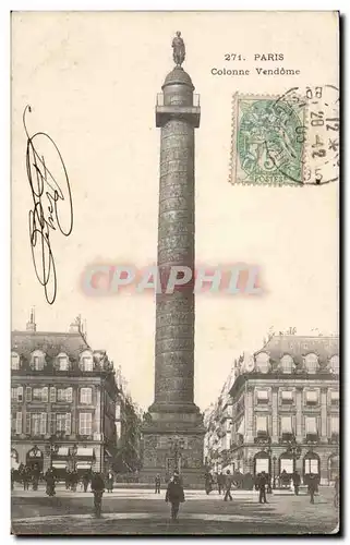 Cartes postales Paris Colonne Vendome