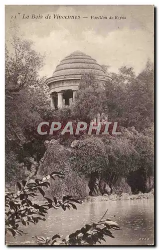 Ansichtskarte AK Paris Bois de Vincennes Pavillon de repos