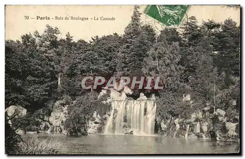 Ansichtskarte AK Paris Bois de Boulogne La cascade