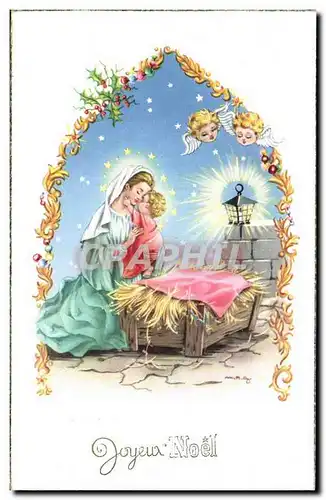 Cartes postales Fantaisie Joyeux Noel Ange angel