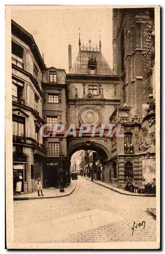 Rouen Cartes postales La grosse horloge L&#39arcade