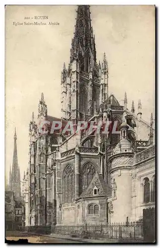 Rouen Cartes postales Eglise Saint maclou Abside