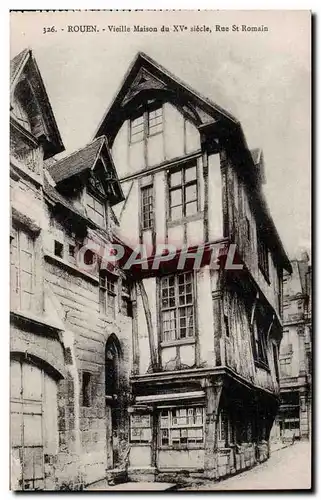 Rouen Cartes postales Vieille maison Rue St Romain