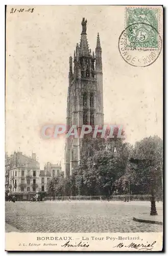 Cartes postales Bordeaux La Tour Pey Berland