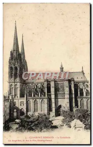 Cartes postales Clermont Ferrand La cathedrale